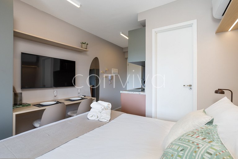MY035 Amazing space with queen bed in Moema