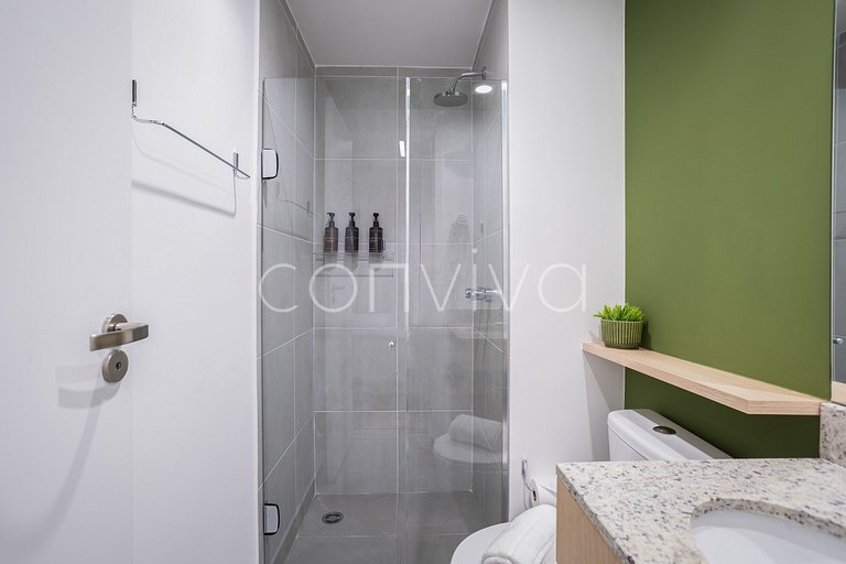 MY055 Studio moderno e completo em Moema
