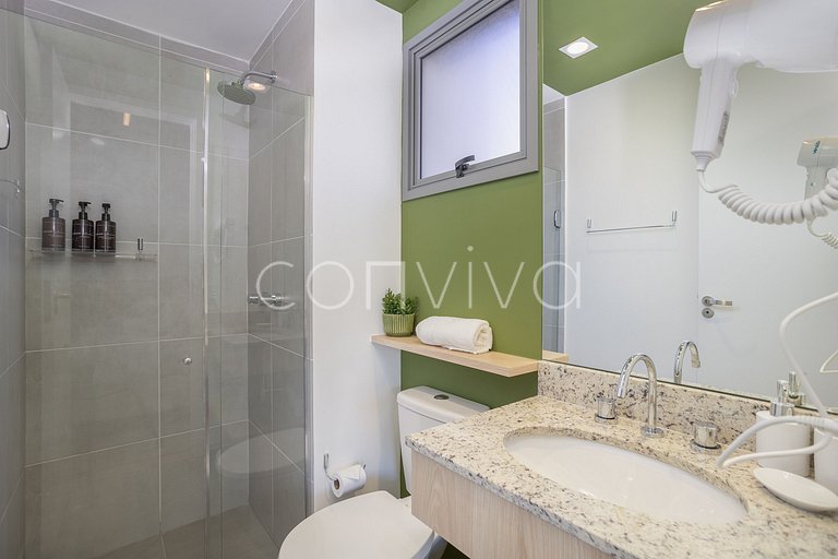 MY044 Espaço maravilhoso com varanda em Moema