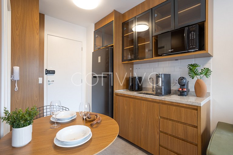 CAP711 Apto contemporâneo completo em Pinheiros