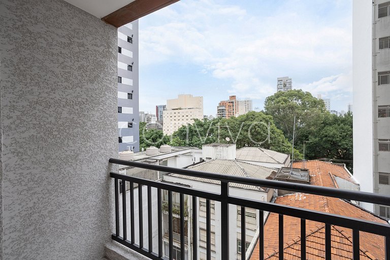 CAP711 Apto contemporâneo completo em Pinheiros