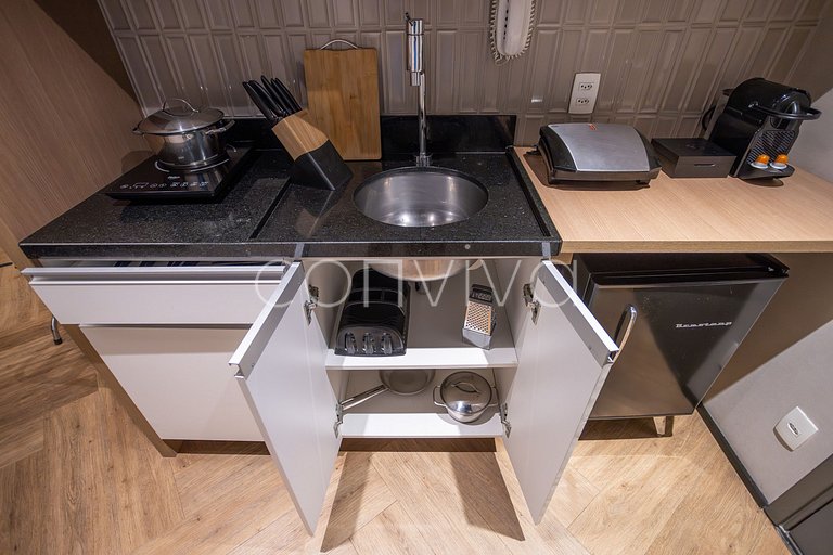 SDR1201 Apartamento moderno na Praça da República