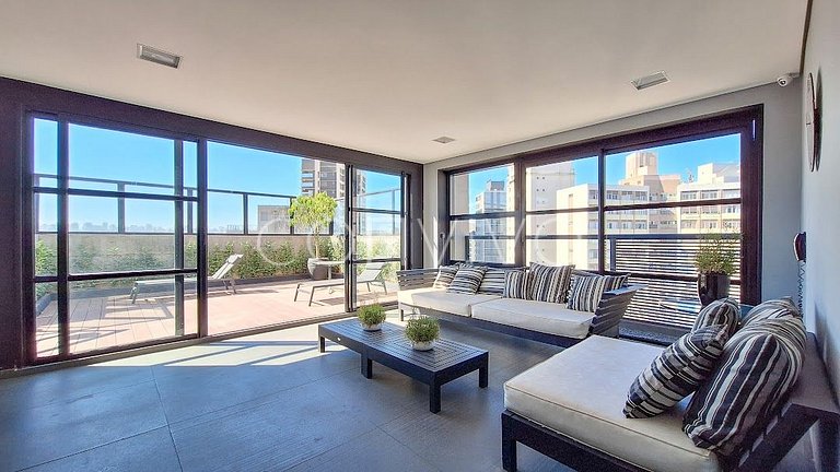 URB1403 Duplex 14º andar c/vista e vaga Itaim Bibi