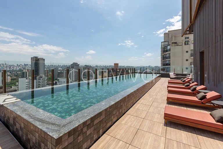 DOU1008 Vila Nova Conceição | Wifi | Piscina & Gym