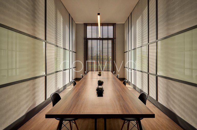 FEP034 Piscina e home office em Pinheiros p/ 03 hospedes