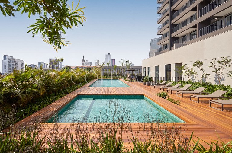 FEP034 Apto novo em Pinheiros | 48m² | 03 hóspedes