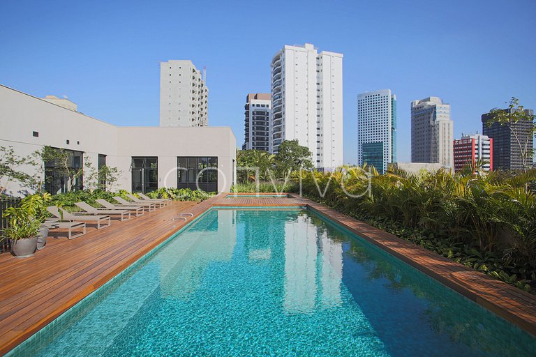 FEP164 16º andar c/ vista incrível, vaga e piscina