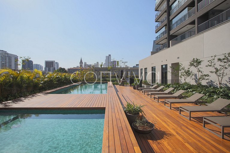 FEP034 Apto novo em Pinheiros | 48m² | 03 hóspedes