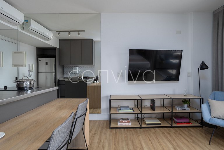 FI204 Studio deslumbrante no Forma Itaim