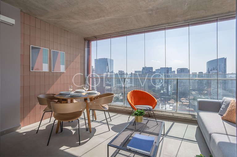 FI204 Studio deslumbrante no Forma Itaim