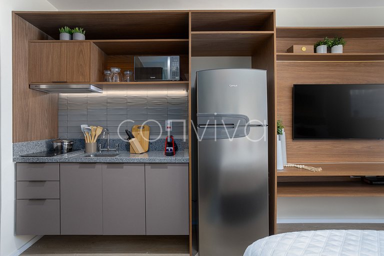 NAG1401 camas queen | varanda c/ vista | Pinheiros