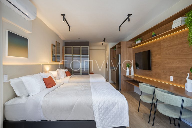NAG1401 Hermoso estudio en el corazón de Pinheiros