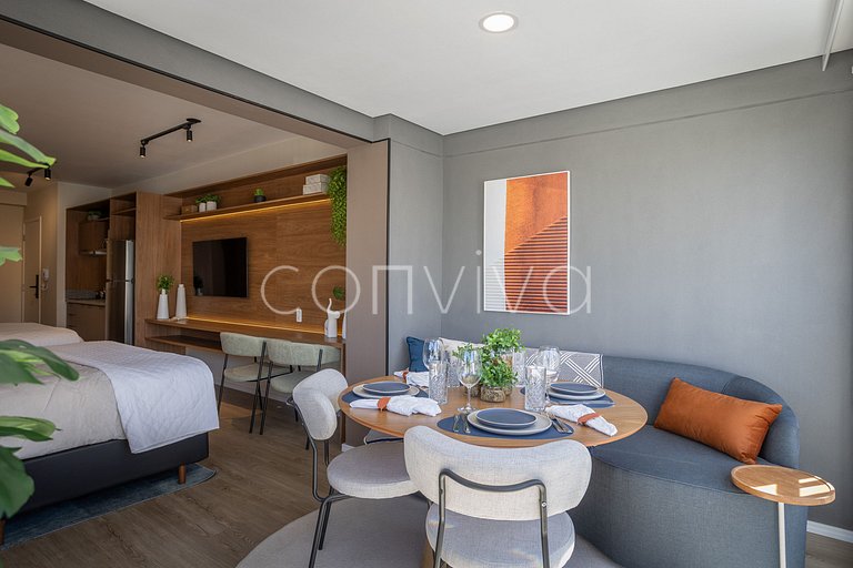 NAG1401 camas queen | varanda c/ vista | Pinheiros
