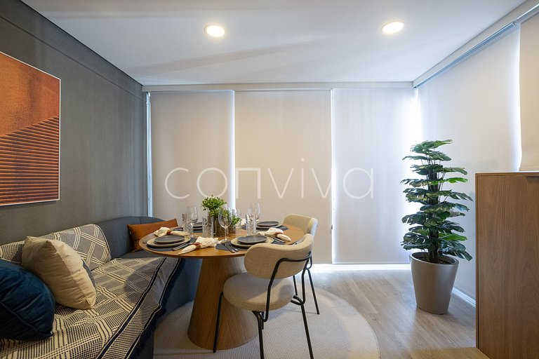 NAG1401 camas queen | varanda c/ vista | Pinheiros