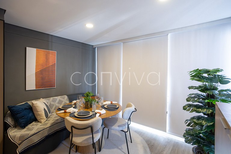 NAG1401 camas queen | varanda c/ vista | Pinheiros