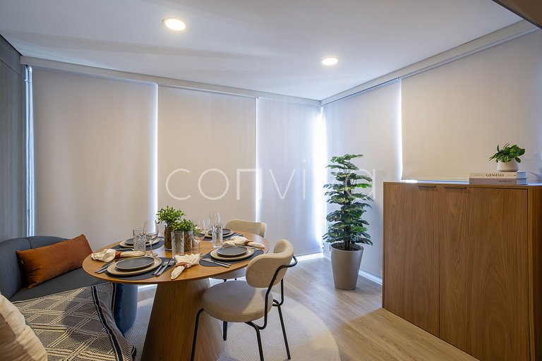 NAG1401 camas queen | varanda c/ vista | Pinheiros