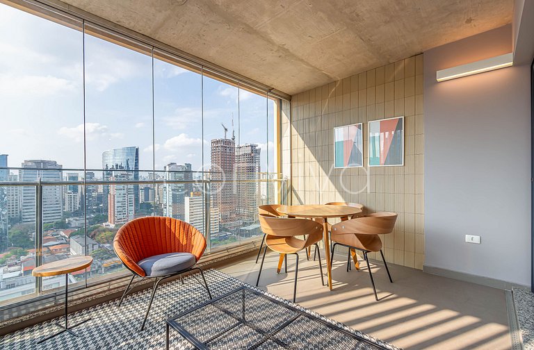 FI196 Studio con una vista increíble en el piso 19