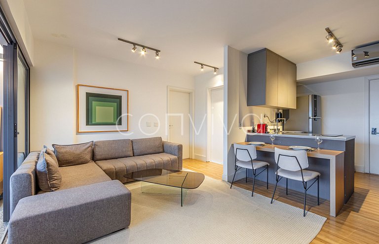 FI185 Vista do Itaim Bibi | Cama King | 90m²