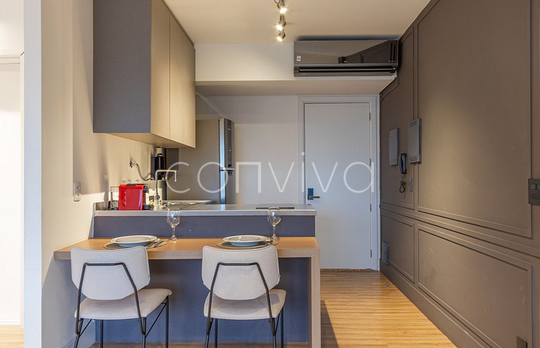 FI185 Vista do Itaim Bibi | Cama King | 90m²