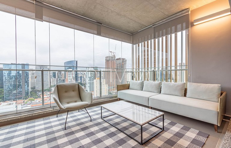 FI185 Vista do Itaim Bibi | Cama King | 90m²