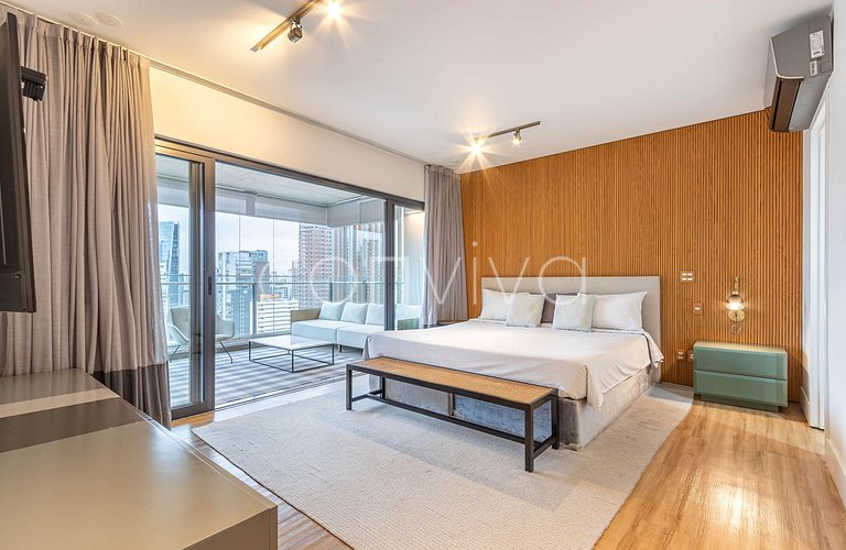 FI185 Vista do Itaim Bibi | Cama King | 90m²