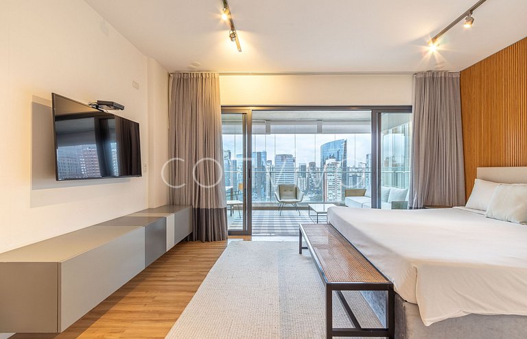 FI185 Vista do Itaim Bibi | Cama King | 90m²