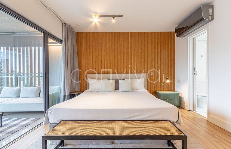 FI185 Vista do Itaim Bibi | Cama King | 90m²
