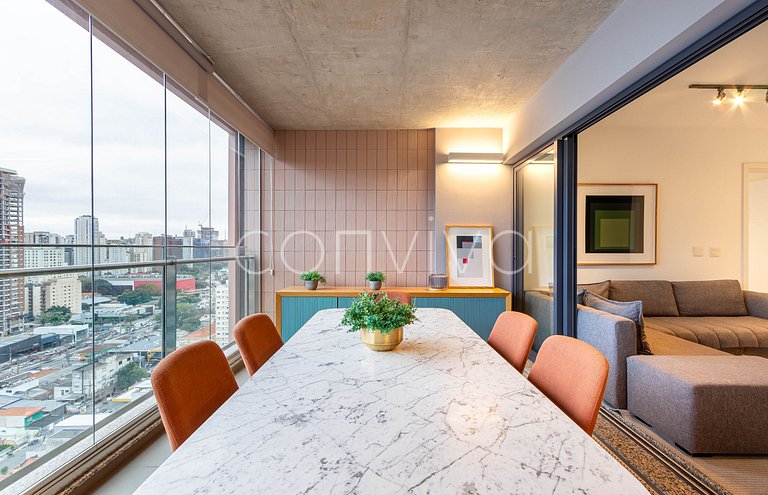 FI185 Vista do Itaim Bibi | Cama King | 90m²