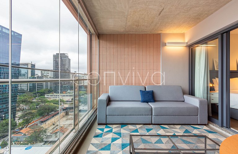 FI122 Apto no 12º andar c/ vista do Itaim Bibi