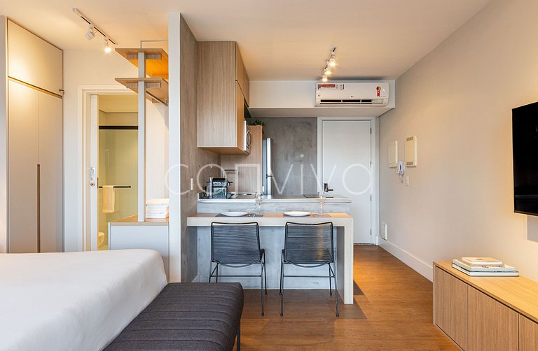 FI122 Charming studio in the heart of Itaim Bibi