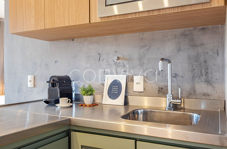 FI122 Charming studio in the heart of Itaim Bibi