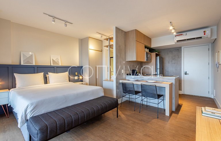 FI122 Charming studio in the heart of Itaim Bibi