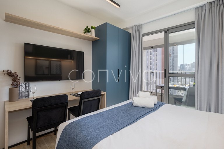 MY091 Beautiful studio apartment in Moema