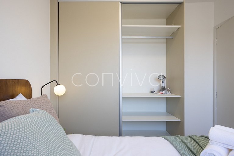 COMP1418 Vista incrível com 2 quartos em Moema