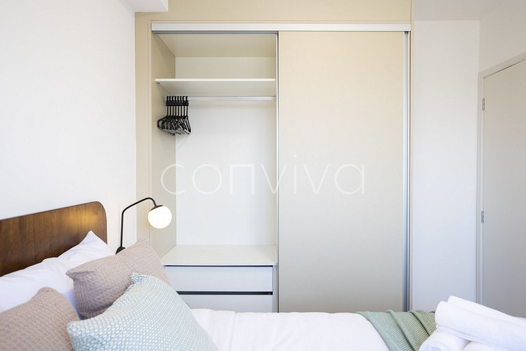 COMP1418 Vista incrível com 2 quartos em Moema