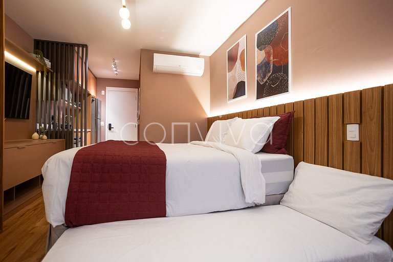 ZJ0304 Beautiful and complete studio near Paulista