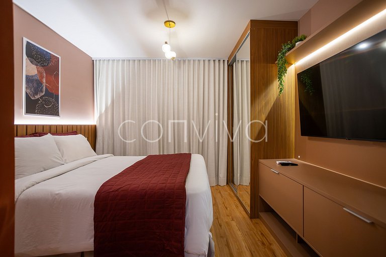 ZJ0304 Beautiful and complete studio near Paulista