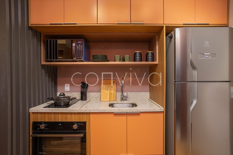 ZJ0304 Beautiful and complete studio near Paulista