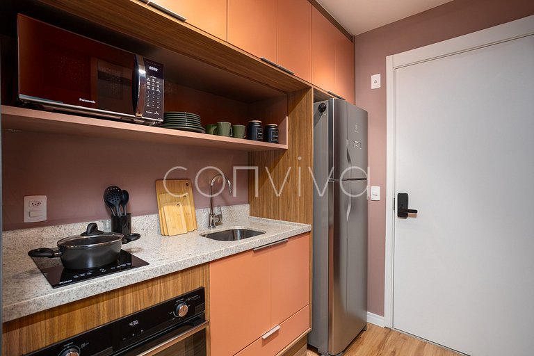 ZJ0304 Beautiful and complete studio near Paulista