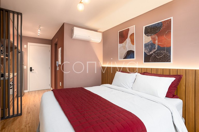 ZJ0304 Beautiful and complete studio near Paulista
