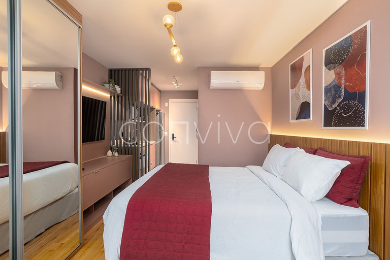 ZJ0304 Beautiful and complete studio near Paulista