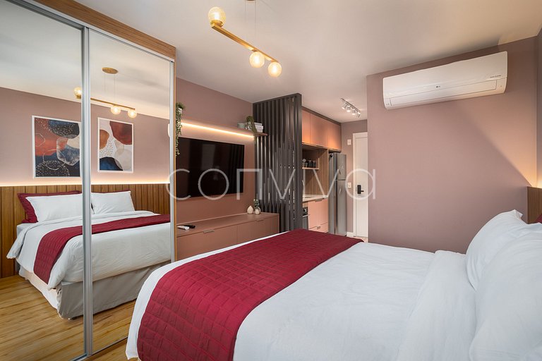 ZJ0304 Beautiful and complete studio near Paulista