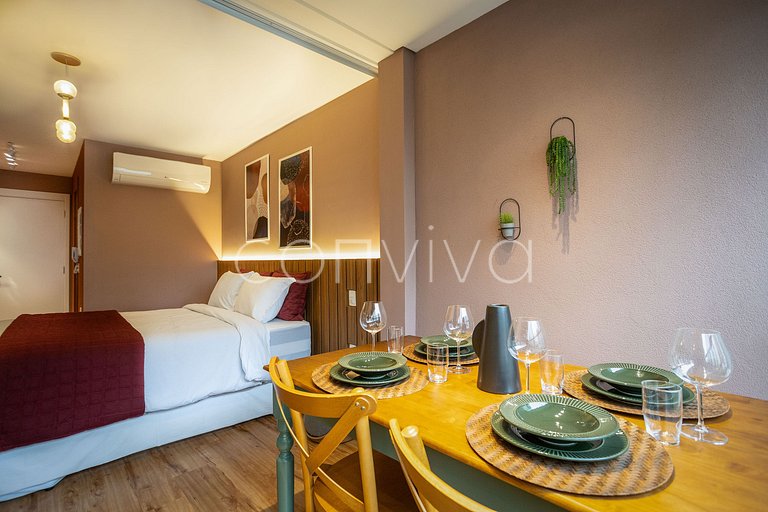 ZJ0304 Beautiful and complete studio near Paulista