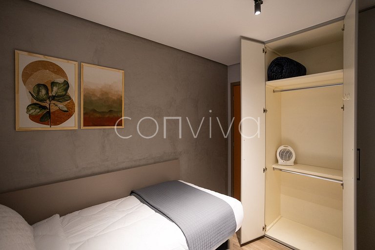 HSP011 Apto ideal para 6 hóspedes na Bela Vista