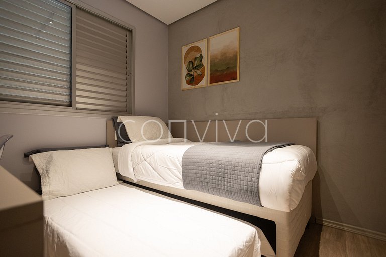 HSP011 Apto ideal para 6 hóspedes na Bela Vista