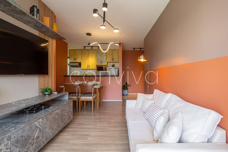 HSP011 Apto ideal para 6 hóspedes na Bela Vista