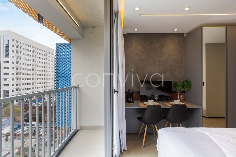 ONI0718 Studio em Moema a 160m do shopping