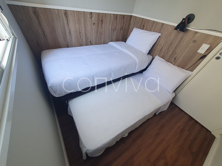 FC409 Ap 02 quartos - prox Frei Caneca e Paulista