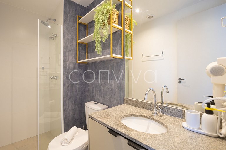 COMP1418 Vista incrível com 2 quartos em Moema