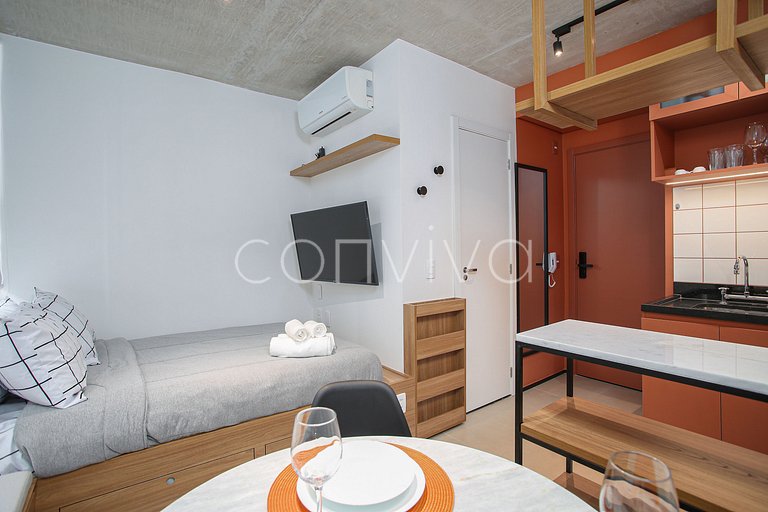 VNFR1007 Conforto no 10º Andar | Bela Vista